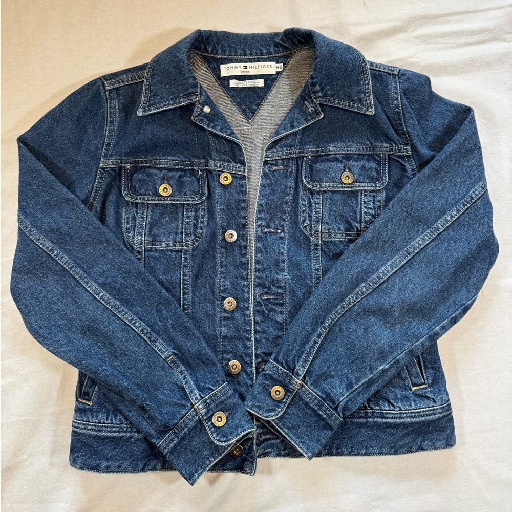 Tommy Hilfiger Dark Blue Classic Denim Jean Jacket